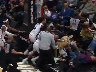 Vašington - Oklahoma, tuča