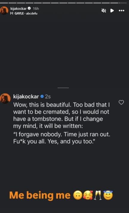 Kija Kockar šokirala objavom