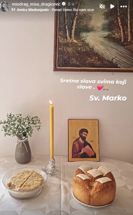 Miodrag Dragičević proslavio krsnu slavu