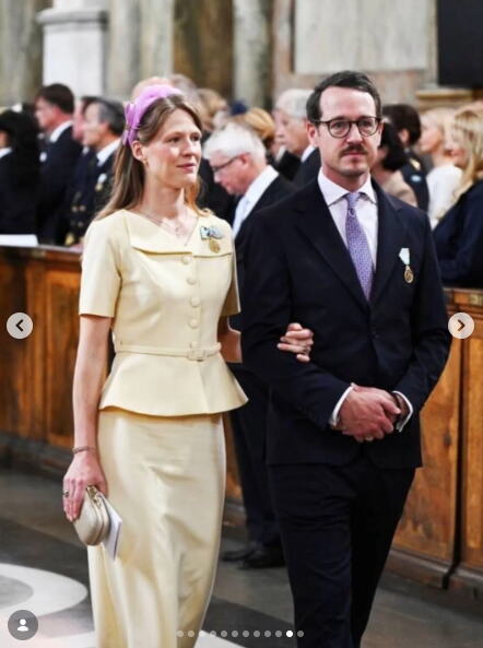 Princeza Danica Karađorđević, princ Filip Karađorđević na proslavi 50. godina braka kralja Karla i kraljice Silvije