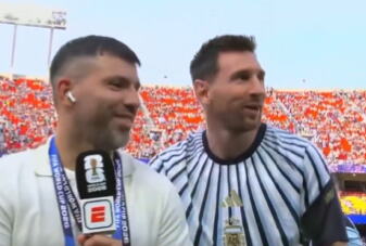 Lionel Mesi i Serhio Aguero