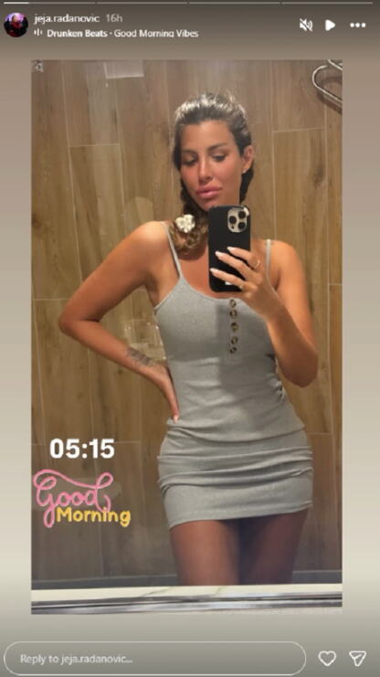 Jelena Radanović uživa na odmoru