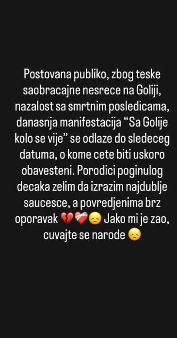 Rada Manojlović se oglasila