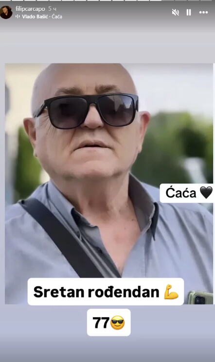 Filip Car čestitao rođendan ocu