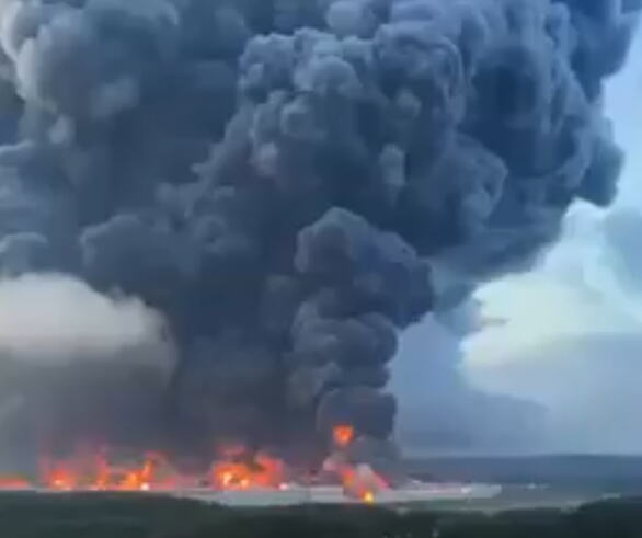 Rusija dron Moskovska oblast uništeno skladište (2).png