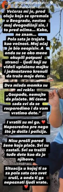 Anđela Đurašković doživela neprijatnost