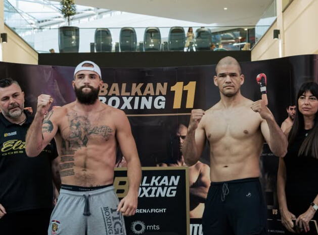 Veljko Ražnatović na merenju pred Balkan Boxing 11