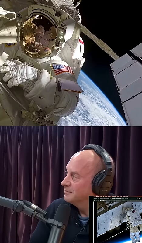 Astronaut pokazuje svoj snimak i komentariše misiju u svemiru