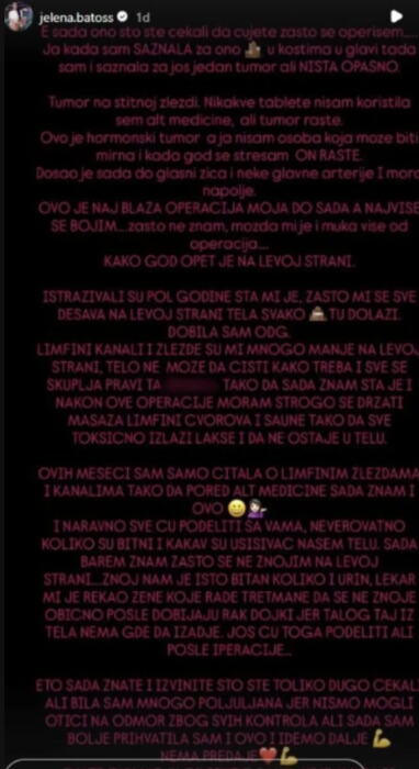 Jelena Batos prolazi kroz agoniju