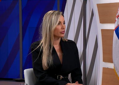 Aleksandra Stanisavljević u studiju Kurir televizije