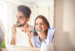 stockphotoshotofahappycouplebondingwhilebrushingteethinthebathroom629064521.jpg