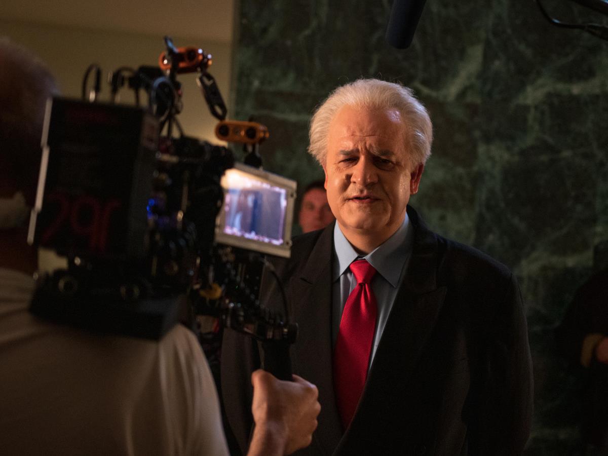 Boris Isaković kao Slobodan Milošević u seriji Porodica