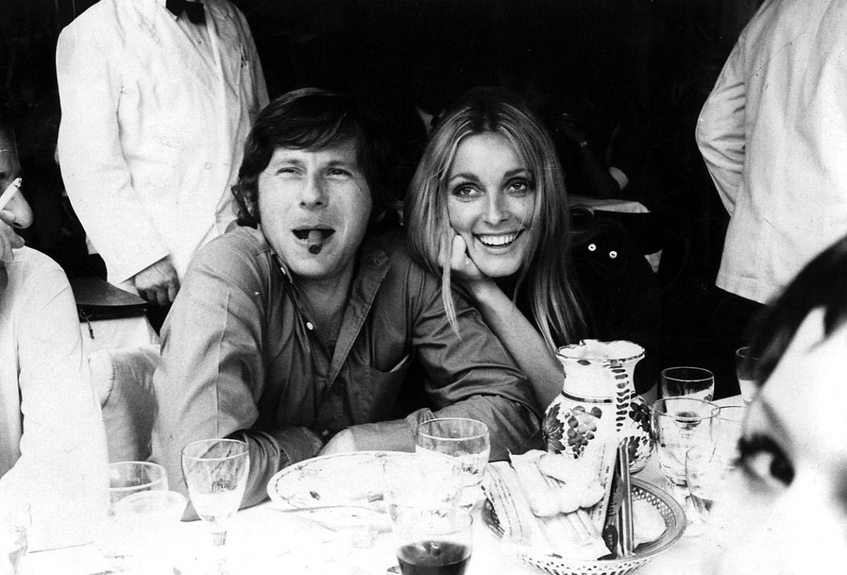 Šeron Tejt i Roman Polanski, crno bela fotografija