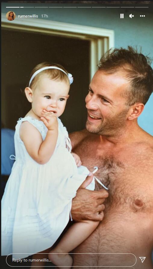 Brus Vilis sa ćerkom Rumer