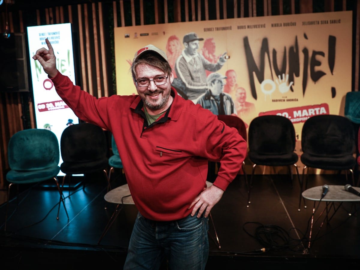 Boris Milivojević na premijeri filma Munje 2