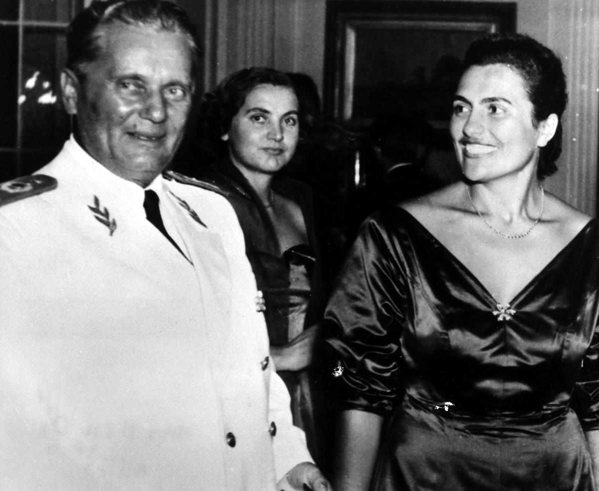 Jovanka Broz i Josip Broz Tito