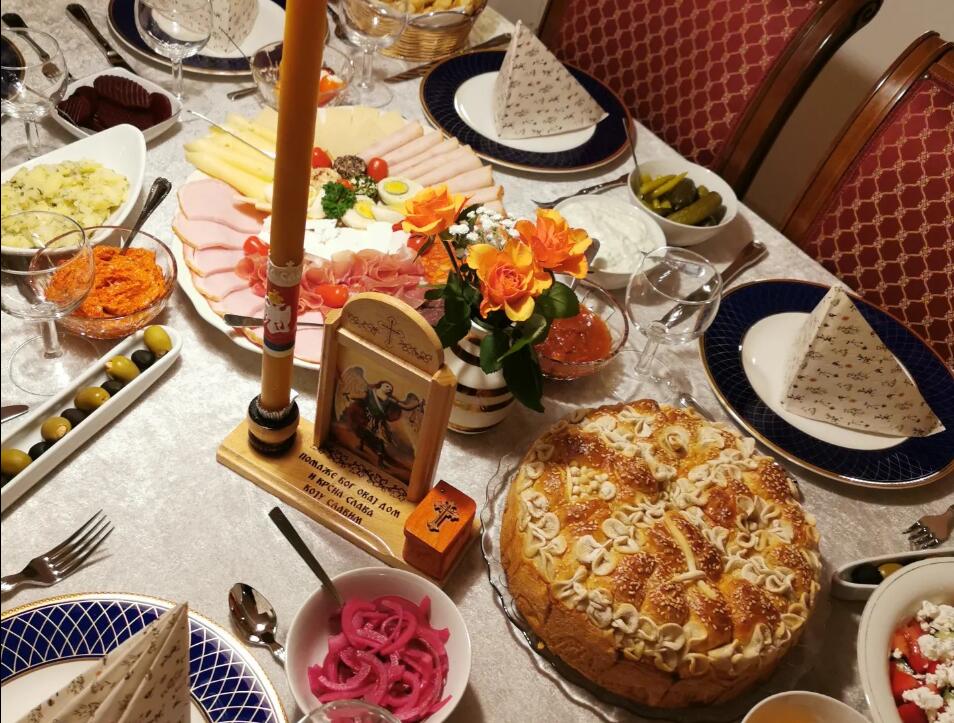 Slavska trpeza za Aranđelovdan