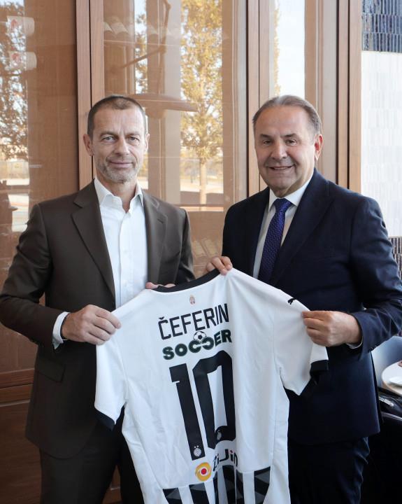 Čeferin, Ljajić, Mijatović