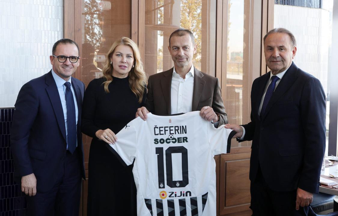 Predsednik UEFA na sastanku sa Ljajićem i Mijatovićem