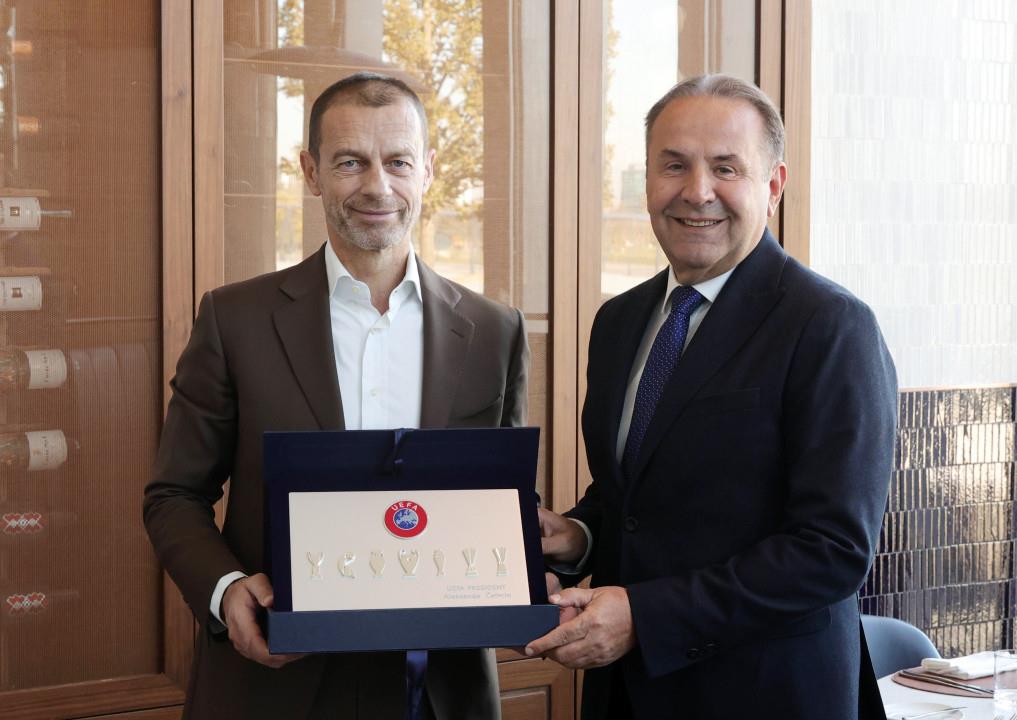 Predsednik UEFA na sastanku sa Ljajićem i Mijatovićem