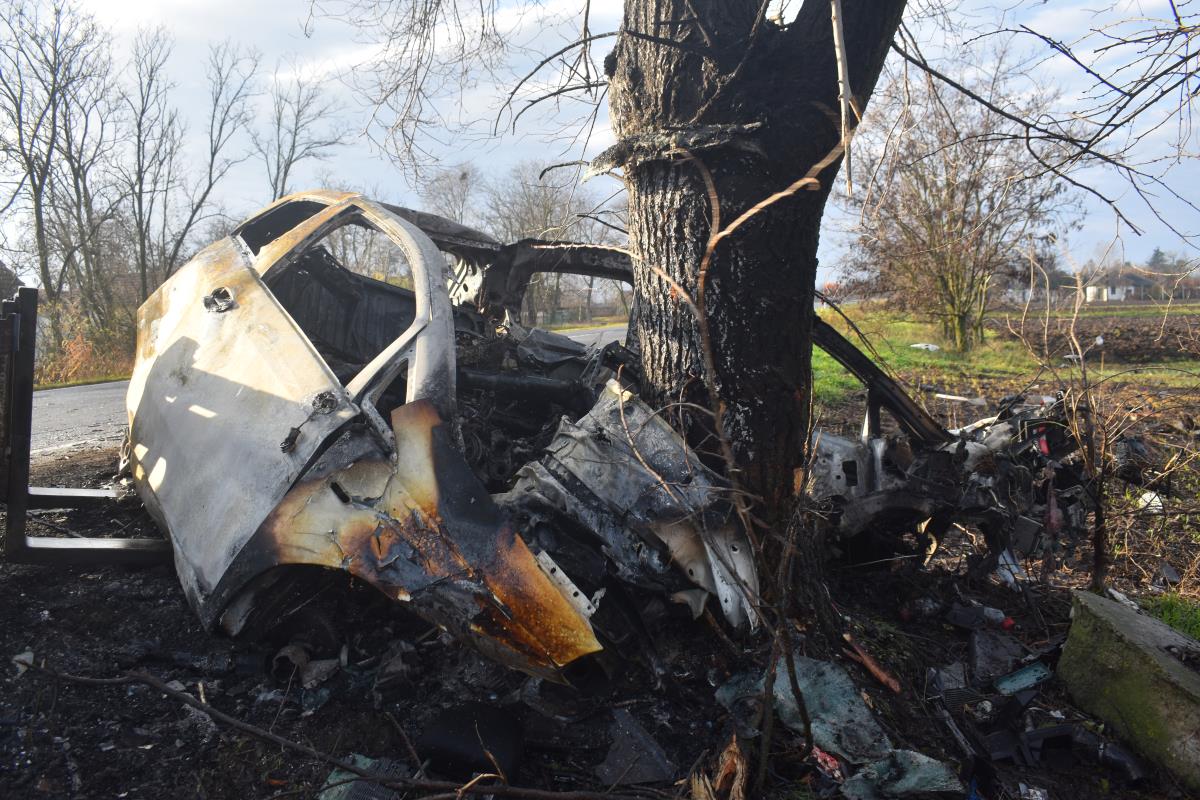 Udario u drvo i zapalio se foto s.u. (2).JPG