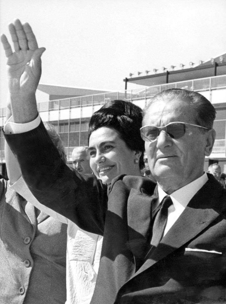 Jovanka Broz i Josip Broz Tito