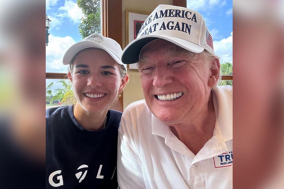 Donald Tramp sa unukom Kai