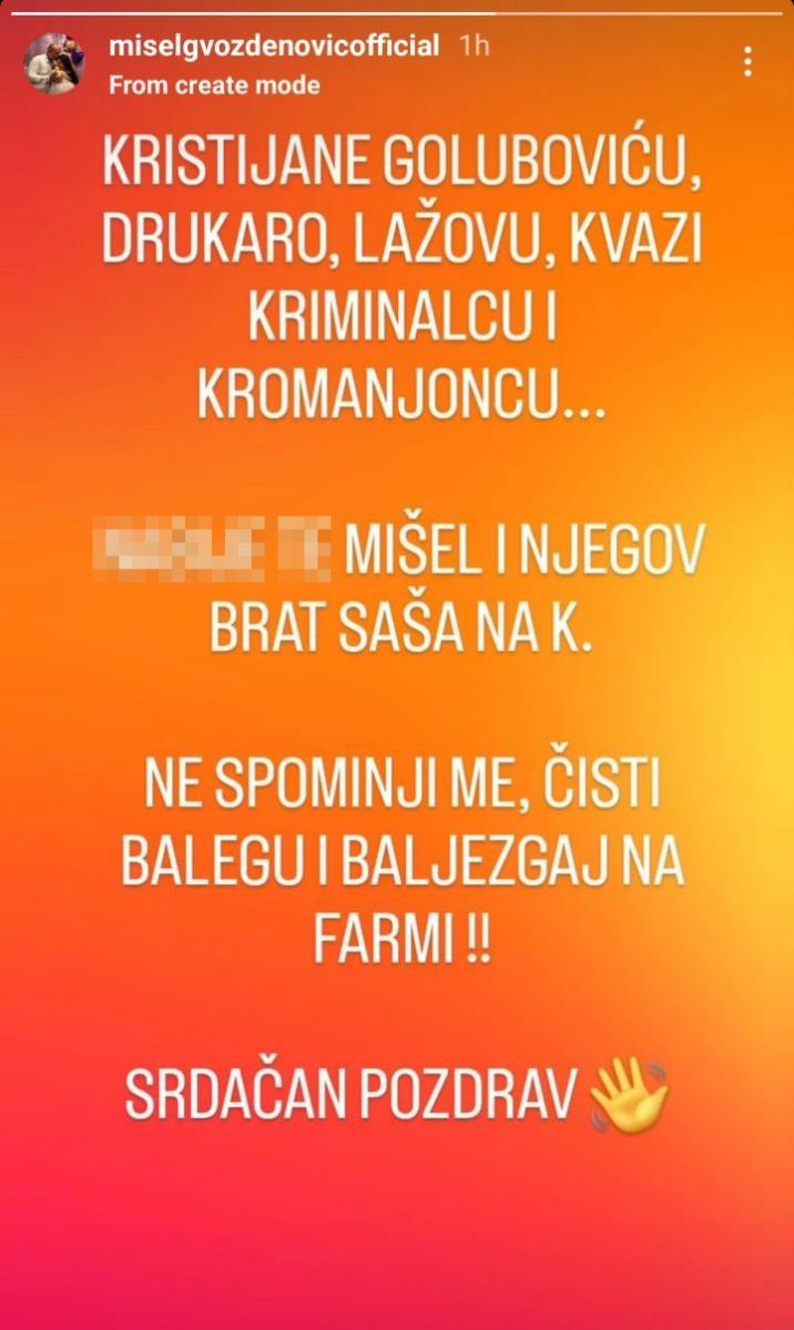 "KRISTIJAN JE LAŽOV, KVAZI KRIMINALAC I KROMANJONAC" Pevač isprozivao Golubovića, sukob traje godinama: Ovako je sve počelo