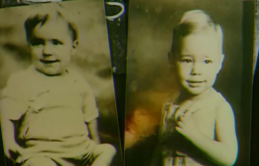 Blizanci Džim kao deca, uporedne fotografije