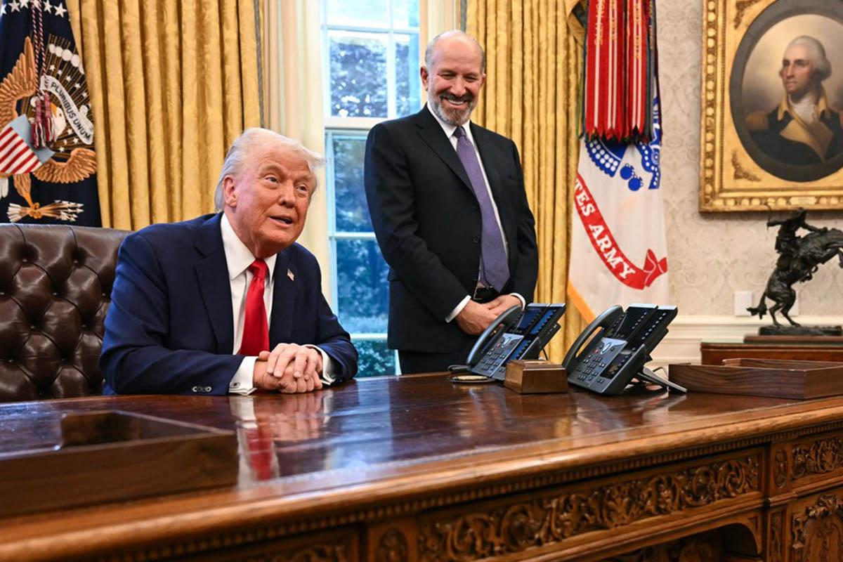 Hauard Lutnik i Donald Tramp u Beloj kući