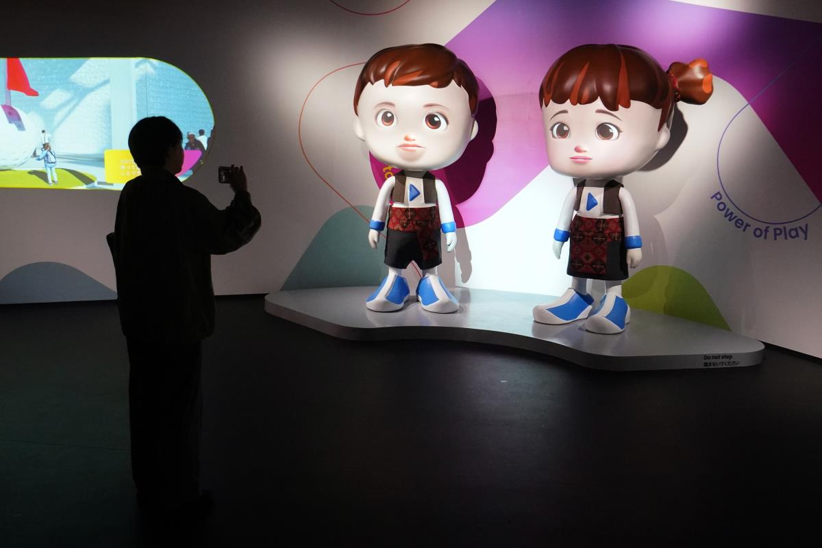 Maskote EXPO 2027 Beograd na EXPO 2025 Osaka.JPG
