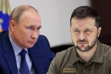 Volodimir Zelenski i Vladimir Putin