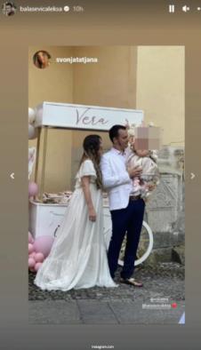 Aleksa Balašević sa suprugom Nikolinom i ćerkom Verom
