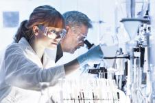 stockphotohealthcareresearchersworkinginlifesciencelaboratoryyoungfemaleresearchscientistand639884194.jpg