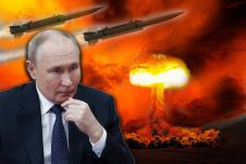 Vladimir Putin i eksplozija, grafika