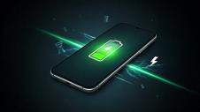 Baterija na ekranu mobilnog telefona