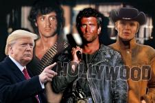 Donald Tramp, Mel Gibson, Silvester Stalone i Džon Vojt
