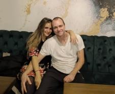 Bojan Krivokapić sa suprugom Taisom