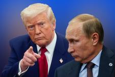 Donald Tramp i Vladimir Putin, Tramp uperio kažiprst