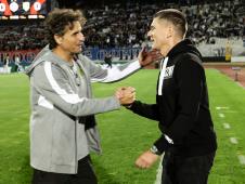 Treneri Partizana i AEK-a Srđan Blagojević i Imanol Idiakez