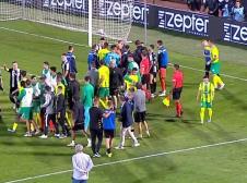 Haos po završetku meča Partizan - AEK