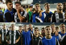 Fudbaleri Partizana posle meča sa AEK-om