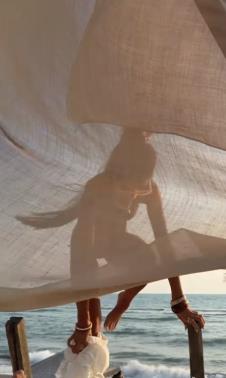 Anđela Đuričić na plaži