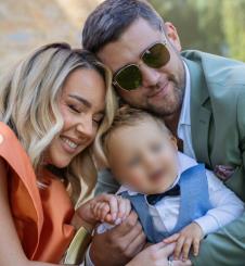 Marko Radojević sa porodicom