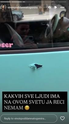 Andrijani Stojanović Cici uništili automobil