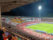Koreografija Delija na meču Crvena zvezda Pafos