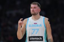 Luka Dončić na meču Srbija - Slovenija
