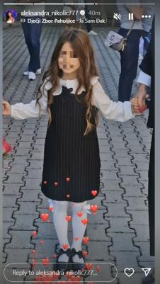 Ćerka Aleksandre Nikolić kreće u školu