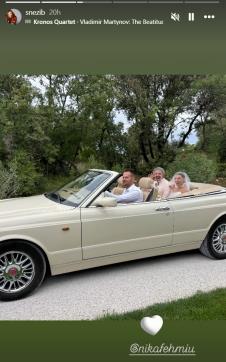 Nika Fehmiu u venčanici sa otcem Uliksom Fehmiuom