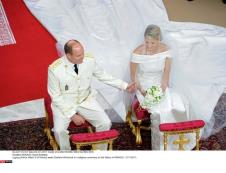 Princ Albert i princeza Šarlin na venčanju u Monte Karlu